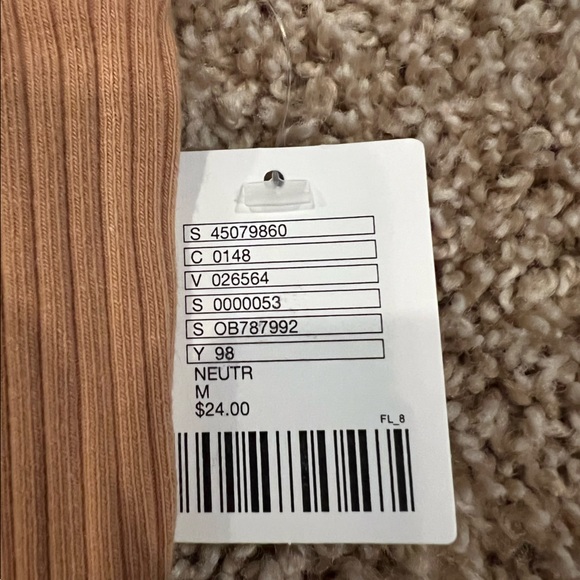 NWT Urban Outfitters Tan Strapless Top/ Tube Top - Picture 4 of 8